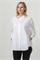 LUISA CERANO - Рубашка белая удлинённая с боковыми карманами - фото 5279