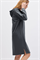 LUISA CERANO - Платье-худи серое - фото 8679