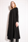 MEIMEIJ - Платье миди чёрное с длинными рукавами - фото 8983