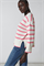 LUISA CERANO - Пуловер в широкую розовую полоску - фото 9222
